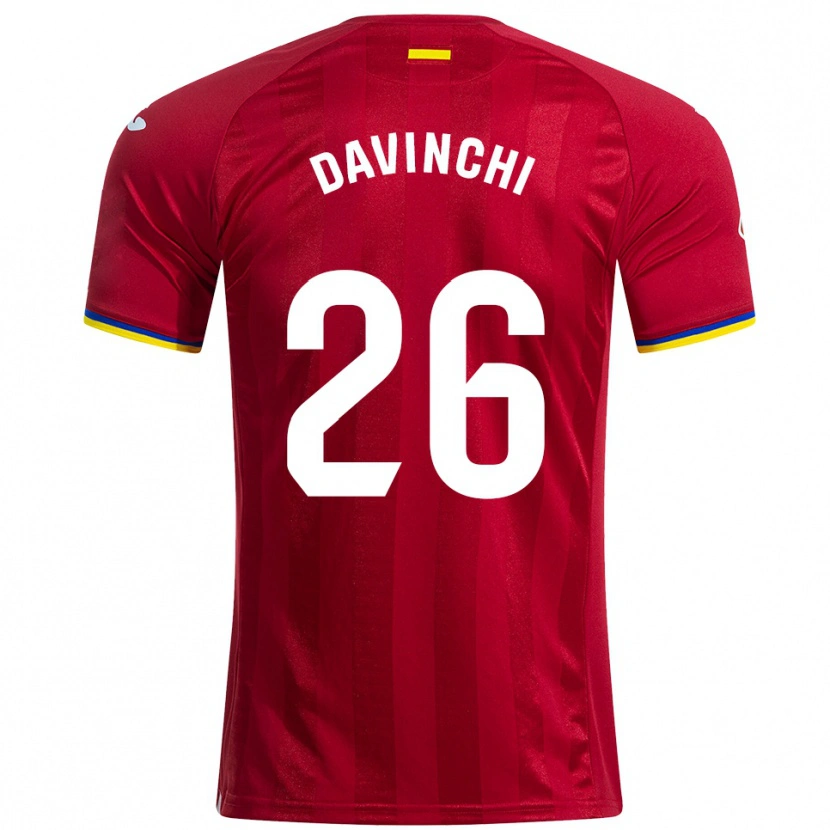 Danxen Kinder Davinchi #26 Rot Gelb Blau Auswärtstrikot Trikot 2025/26 T-Shirt Österreich