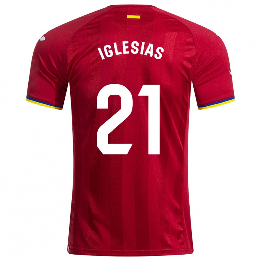 Danxen Kinder Juan Iglesias #21 Rot Gelb Blau Auswärtstrikot Trikot 2025/26 T-Shirt Österreich
