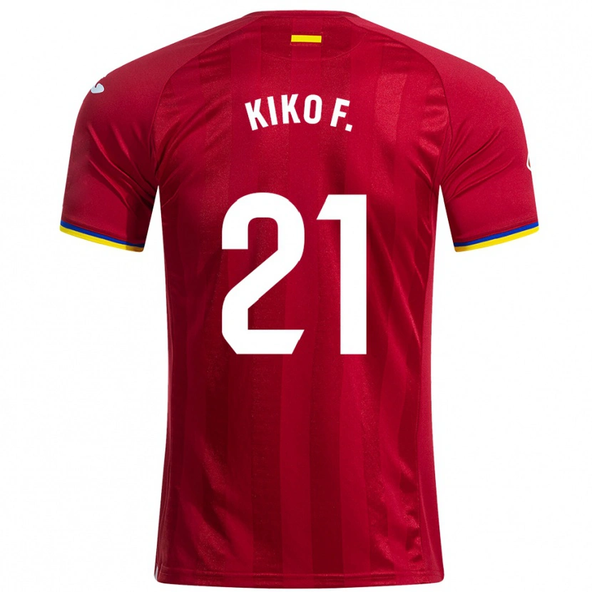 Danxen Kinder Kiko Femenía #21 Rot Gelb Blau Auswärtstrikot Trikot 2025/26 T-Shirt Österreich