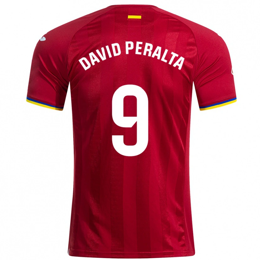 Danxen Kinder Juanda Peralta #9 Rot Gelb Blau Auswärtstrikot Trikot 2025/26 T-Shirt Österreich