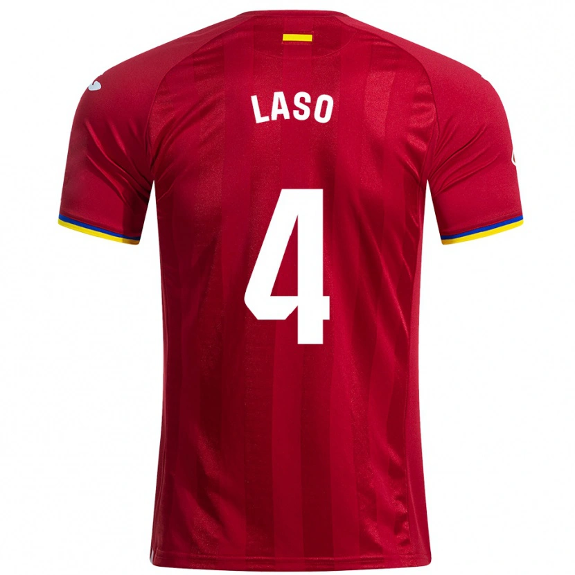 Danxen Kinder Lucas Laso #4 Rot Gelb Blau Auswärtstrikot Trikot 2025/26 T-Shirt Österreich
