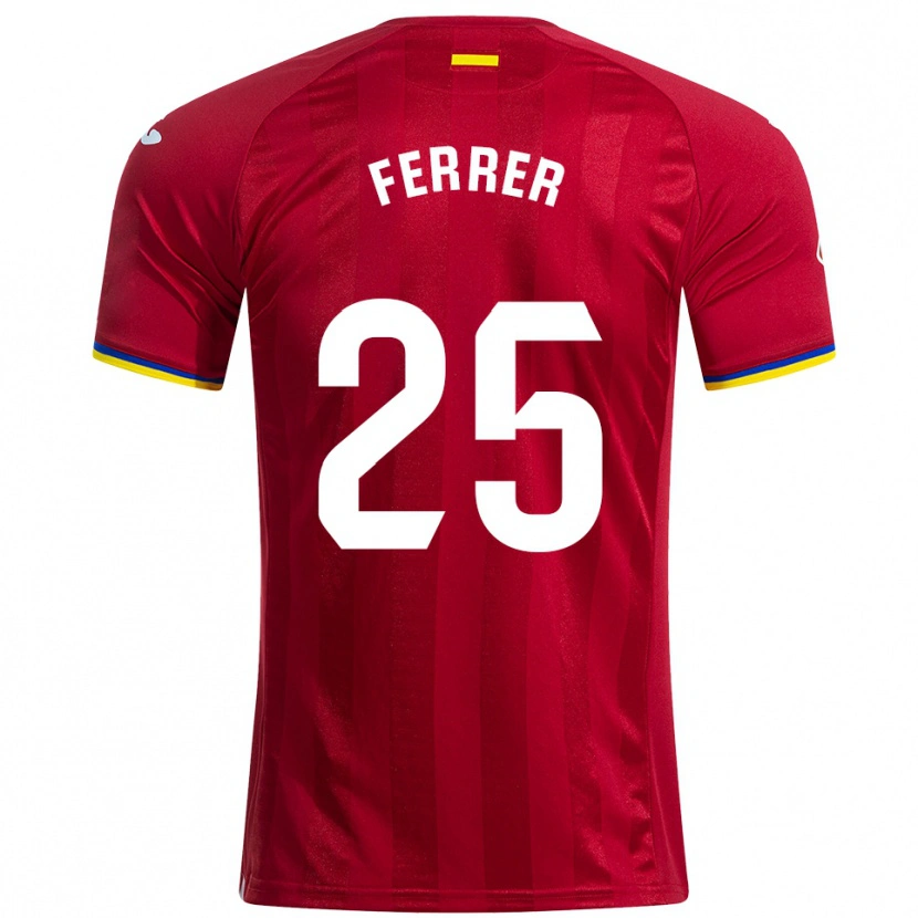 Danxen Kinder Diego Ferrer #25 Rot Gelb Blau Auswärtstrikot Trikot 2025/26 T-Shirt Österreich