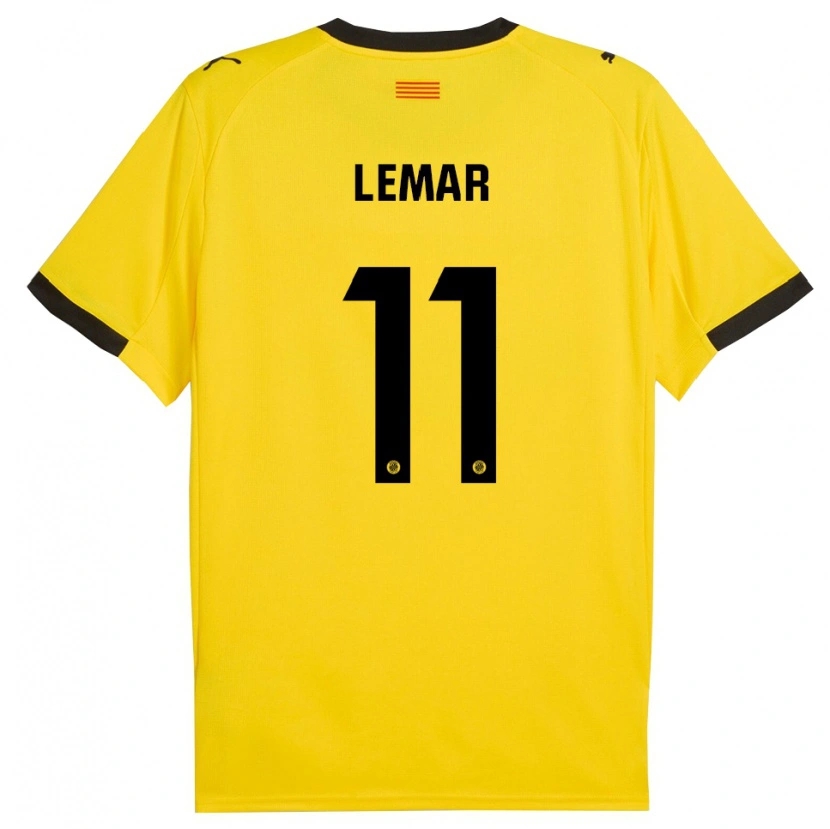 Danxen Kinder Thomas Lemar #11 Gelb Schwarz Auswärtstrikot Trikot 2025/26 T-Shirt Österreich
