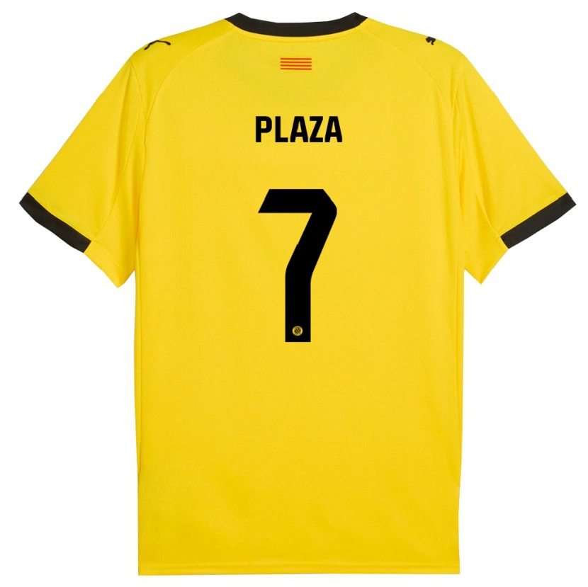 Danxen Kinder Nacho Plaza #7 Gelb Schwarz Auswärtstrikot Trikot 2025/26 T-Shirt Österreich