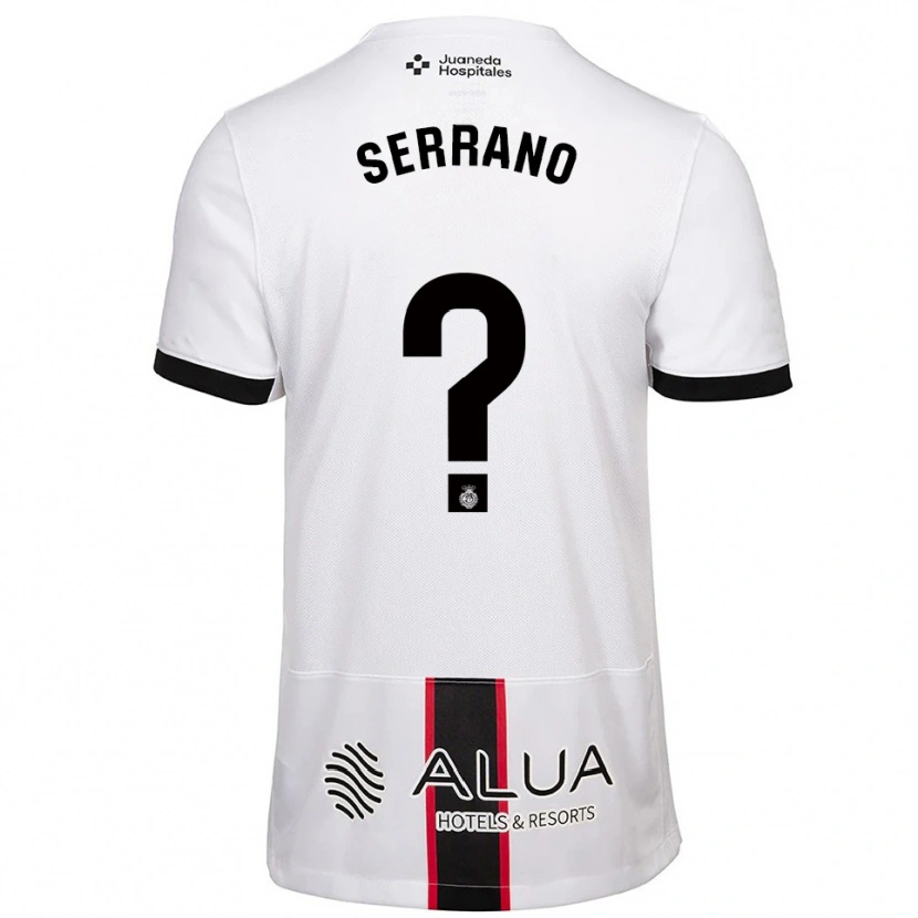 Danxen Kinder Gonzalo Serrano #0 Weiß Schwarz Auswärtstrikot Trikot 2025/26 T-Shirt Österreich