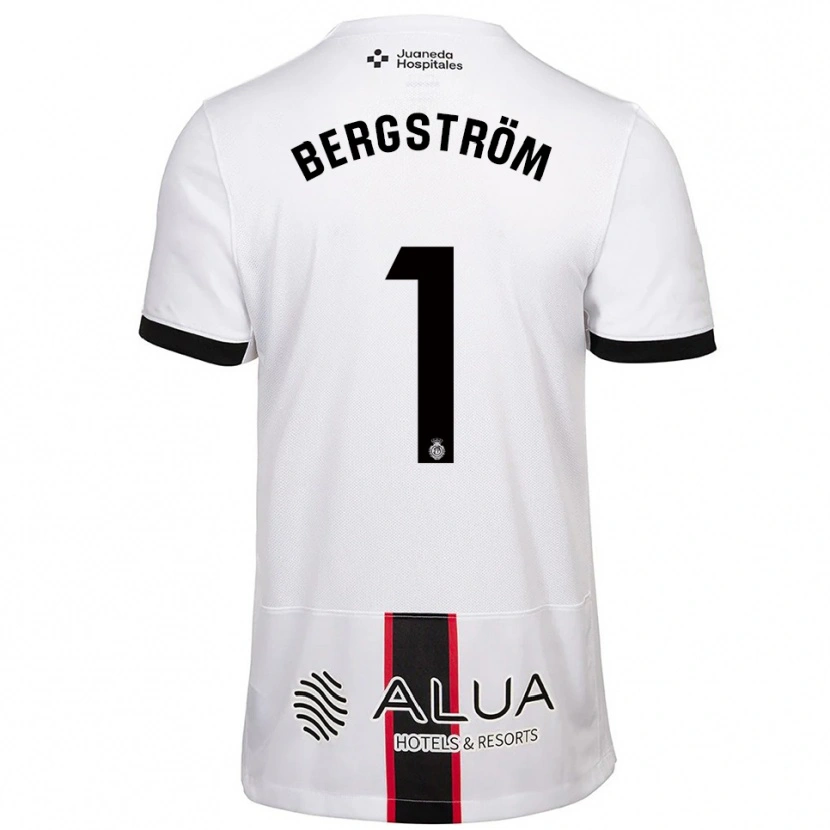 Danxen Kinder Lucas Bergström #1 Weiß Schwarz Auswärtstrikot Trikot 2025/26 T-Shirt Österreich