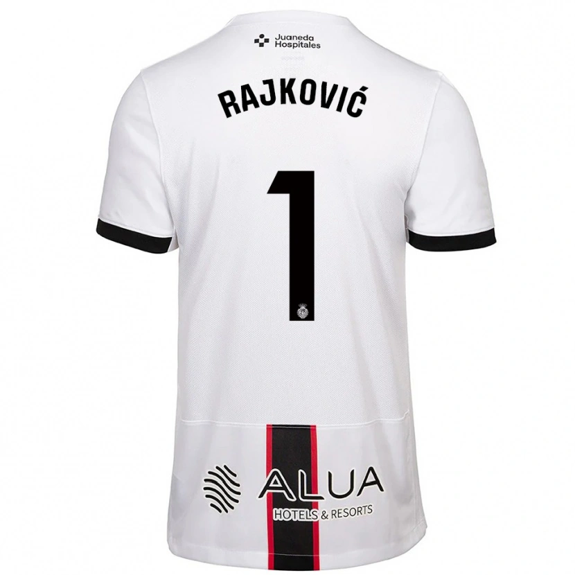 Danxen Kinder Predrag Rajkovic #1 Weiß Schwarz Auswärtstrikot Trikot 2025/26 T-Shirt Österreich