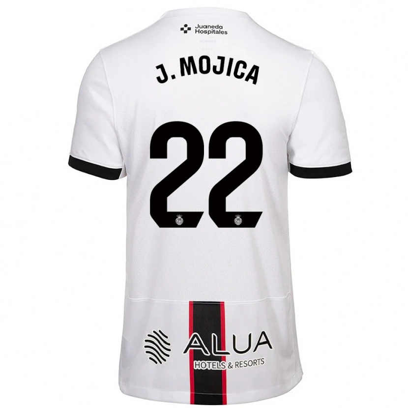 Danxen Kinder Johan Mojica #22 Weiß Schwarz Auswärtstrikot Trikot 2025/26 T-Shirt Österreich