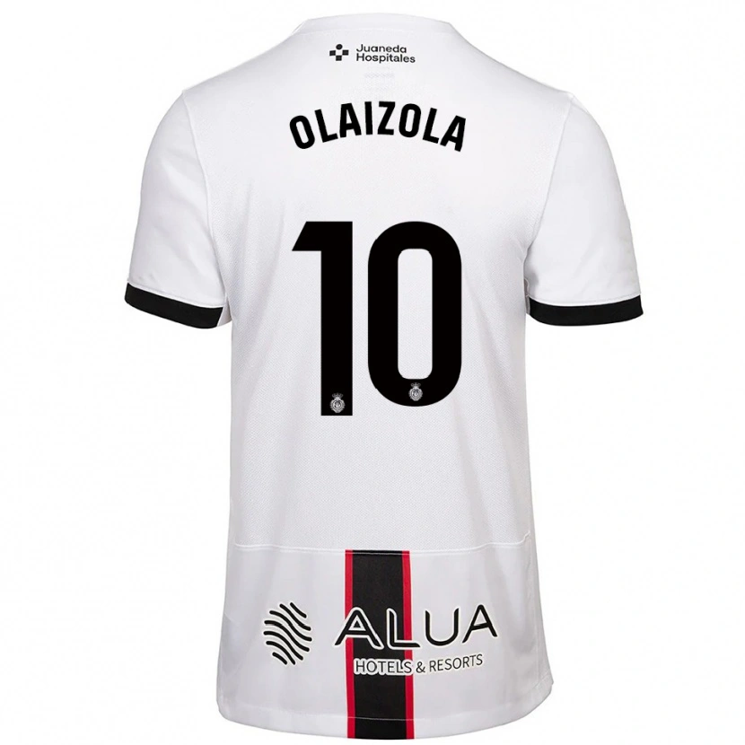Danxen Kinder Javier Olaizola #10 Weiß Schwarz Auswärtstrikot Trikot 2025/26 T-Shirt Österreich