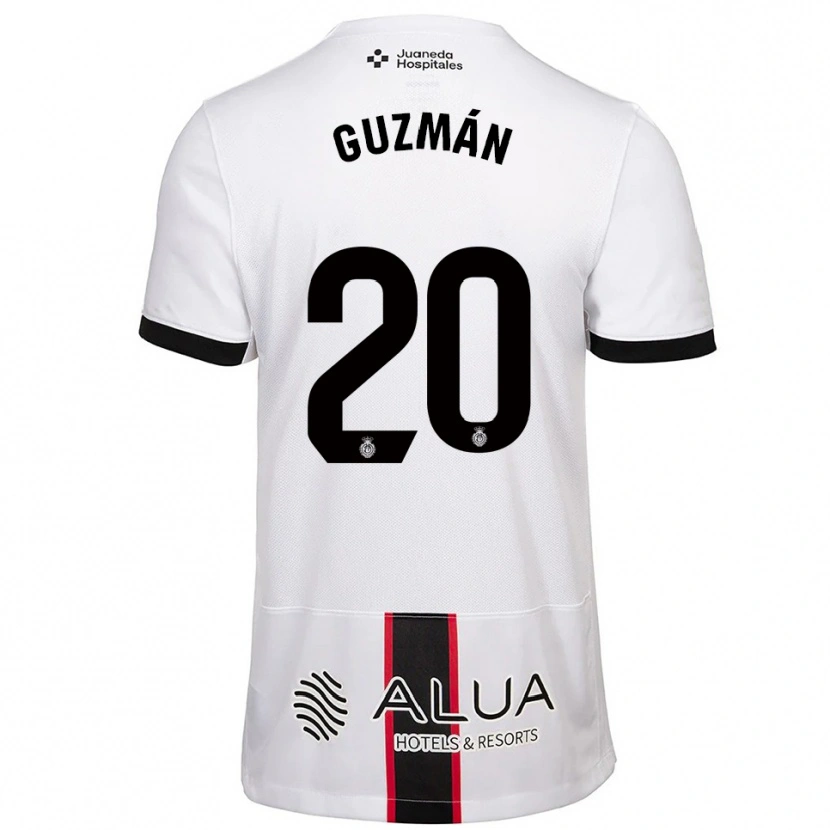 Danxen Kinder Samuel Guzmán #20 Weiß Schwarz Auswärtstrikot Trikot 2025/26 T-Shirt Österreich