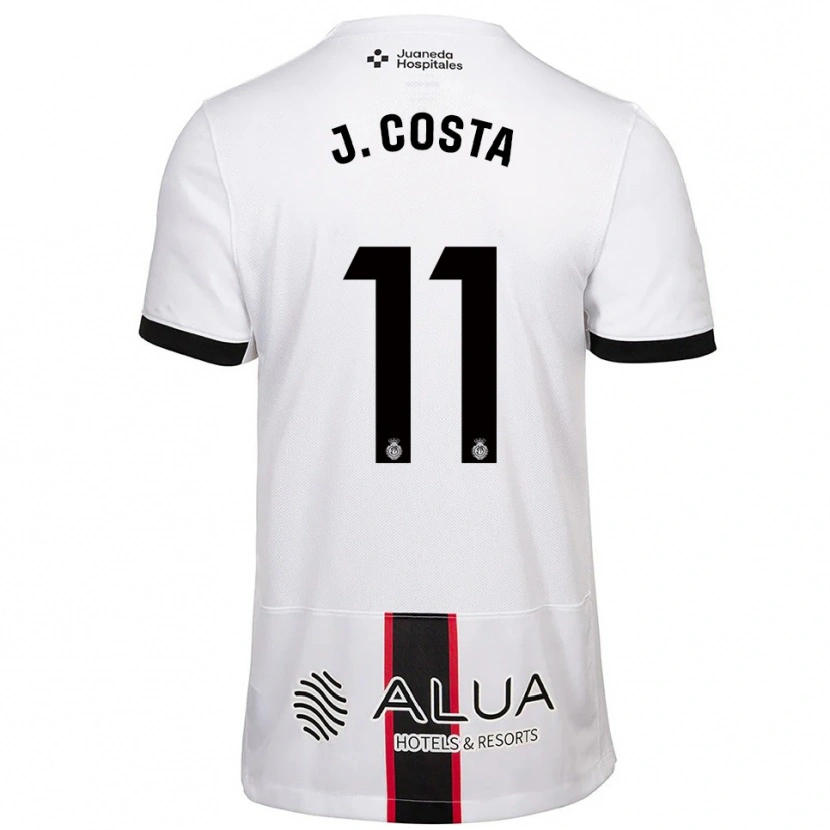 Danxen Kinder Jaume Costa #11 Weiß Schwarz Auswärtstrikot Trikot 2025/26 T-Shirt Österreich