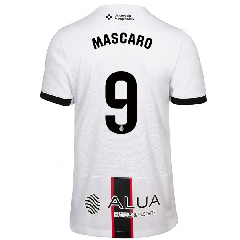Danxen Kinder Pau Mascaró #9 Weiß Schwarz Auswärtstrikot Trikot 2025/26 T-Shirt Österreich