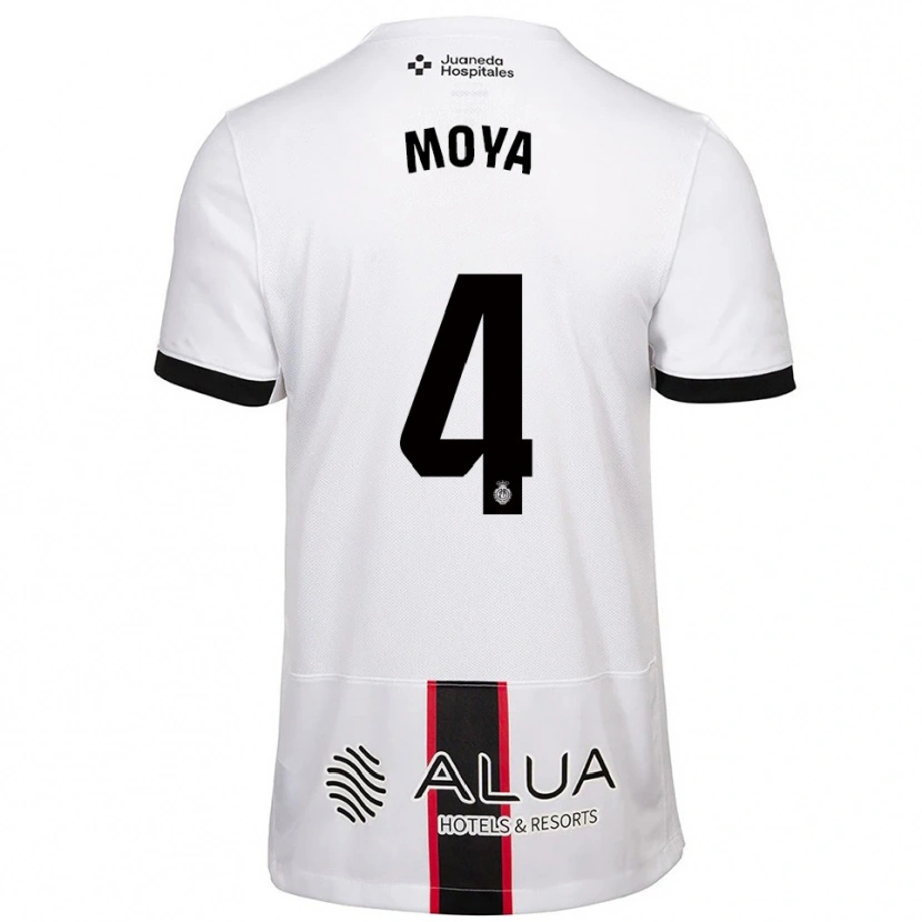 Danxen Kinder Pablo Moyá #4 Weiß Schwarz Auswärtstrikot Trikot 2025/26 T-Shirt Österreich