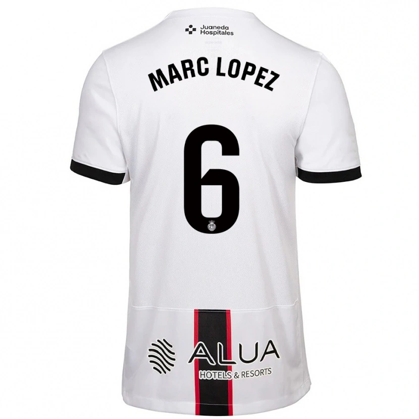 Danxen Kinder Marc López #6 Weiß Schwarz Auswärtstrikot Trikot 2025/26 T-Shirt Österreich