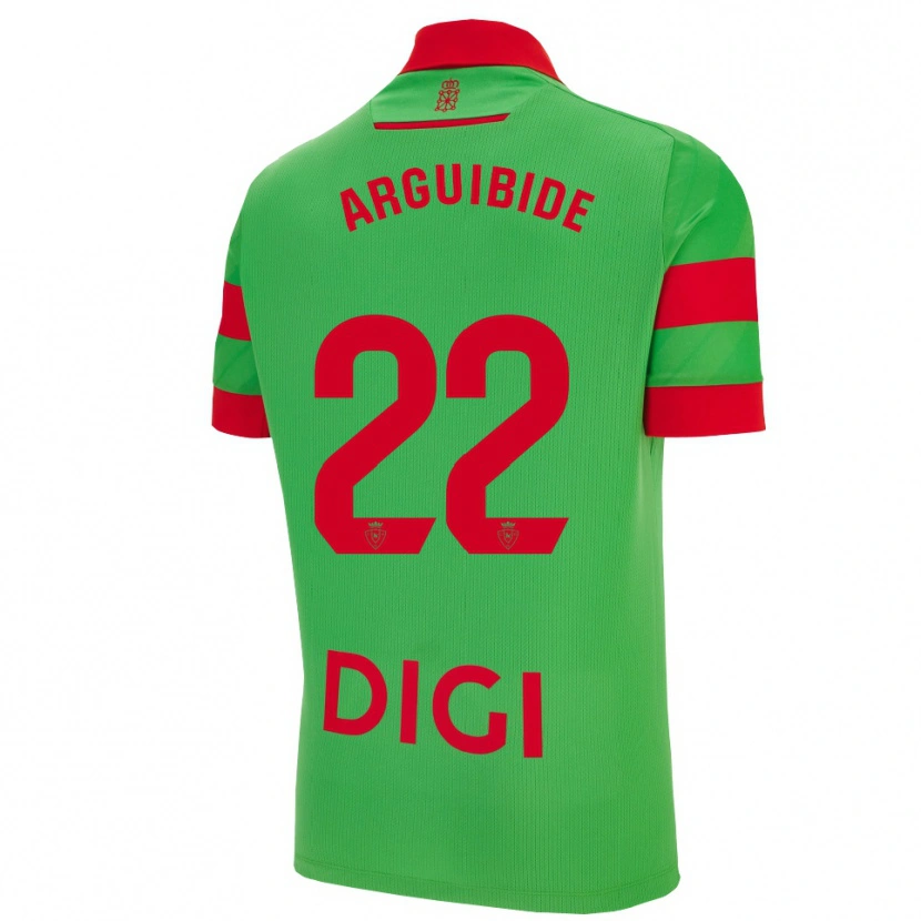 Danxen Kinder Iñigo Arguibide #22 Grün Rot Auswärtstrikot Trikot 2025/26 T-Shirt Österreich