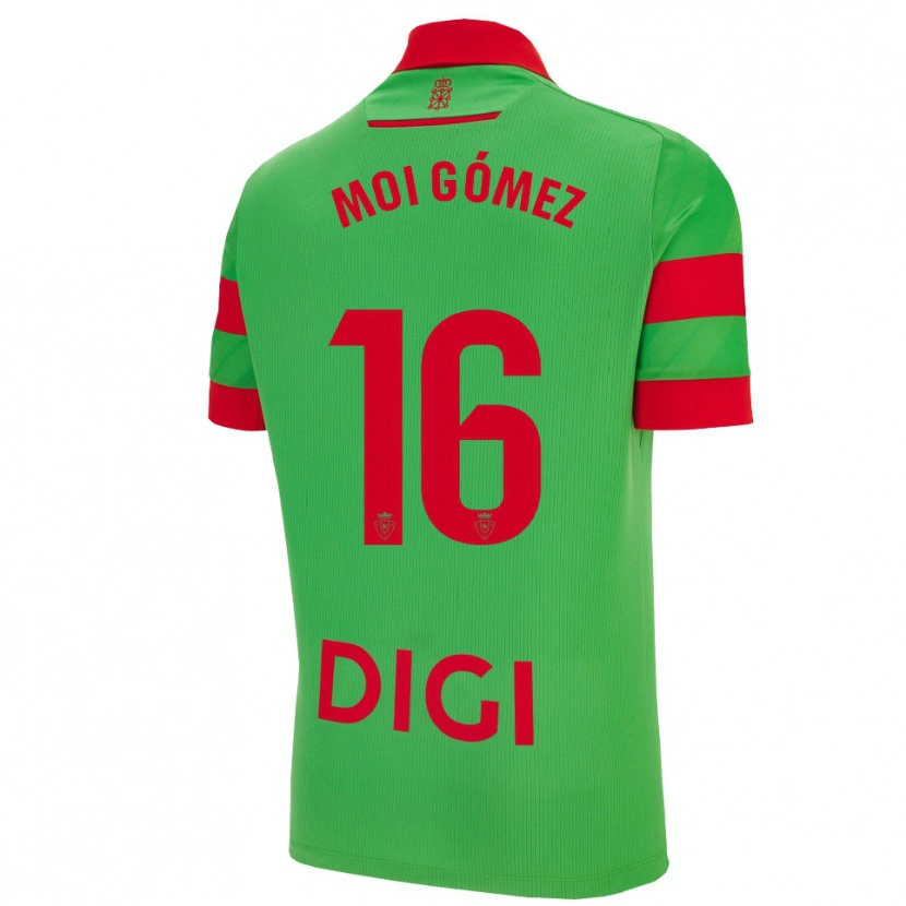 Danxen Kinder Moi Gómez #16 Grün Rot Auswärtstrikot Trikot 2025/26 T-Shirt Österreich