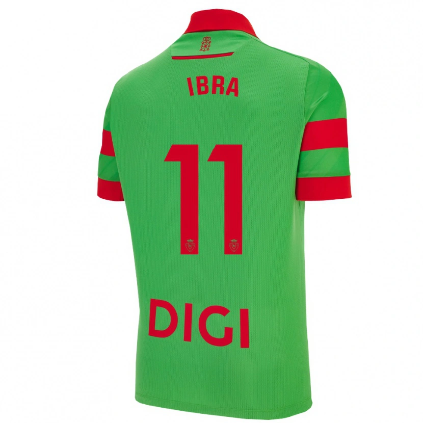 Danxen Kinder María González Pont #11 Grün Rot Auswärtstrikot Trikot 2025/26 T-Shirt Österreich