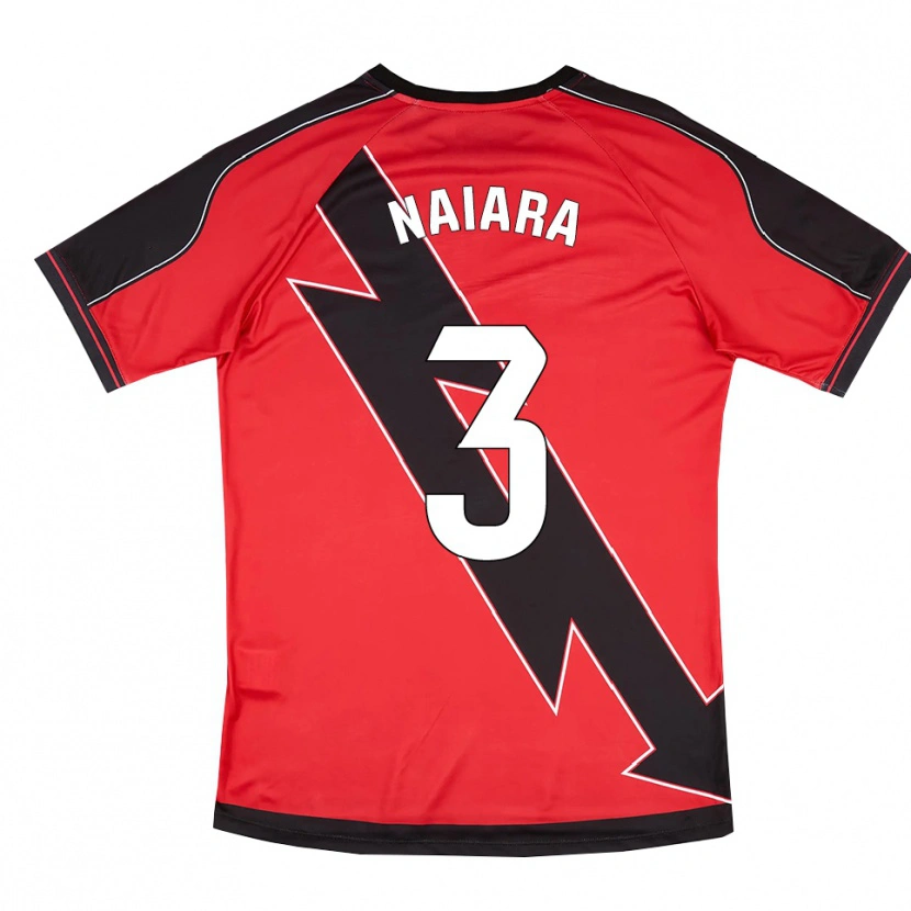 Danxen Kinder Naiara Lozano Sánchez #3 Rot Schwarz Auswärtstrikot Trikot 2025/26 T-Shirt Österreich
