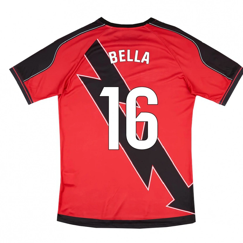 Danxen Kinder Brunda Bella #16 Rot Schwarz Auswärtstrikot Trikot 2025/26 T-Shirt Österreich
