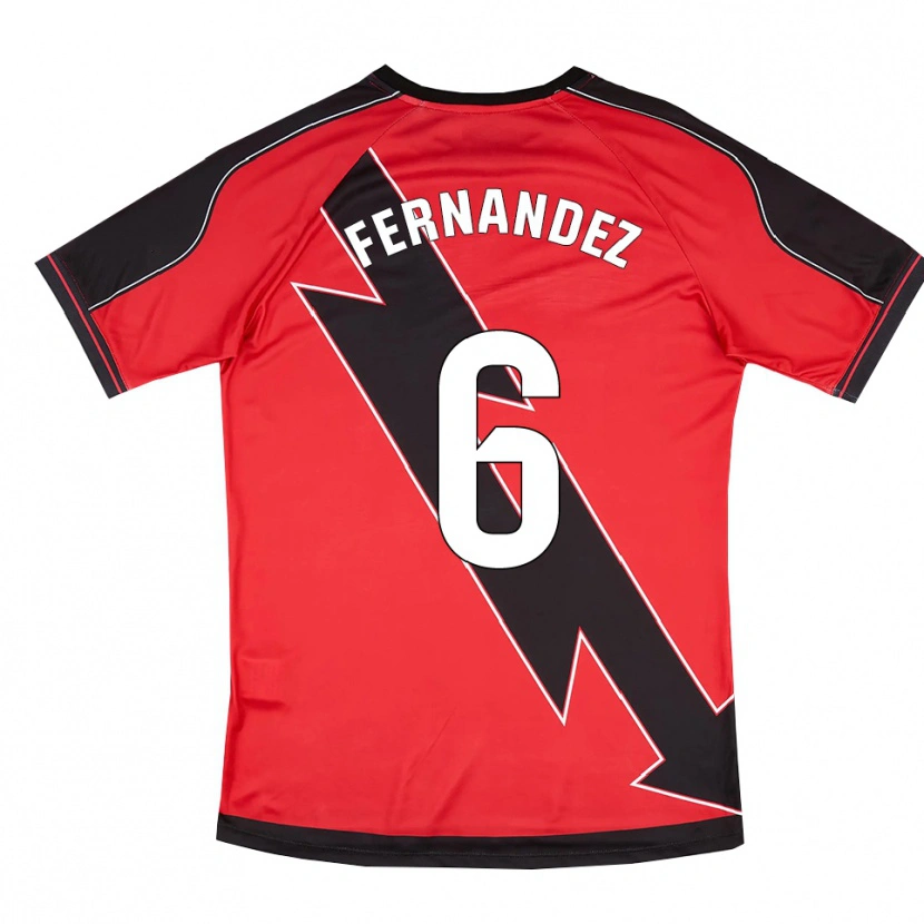 Danxen Kinder Paula Fernández #6 Rot Schwarz Auswärtstrikot Trikot 2025/26 T-Shirt Österreich