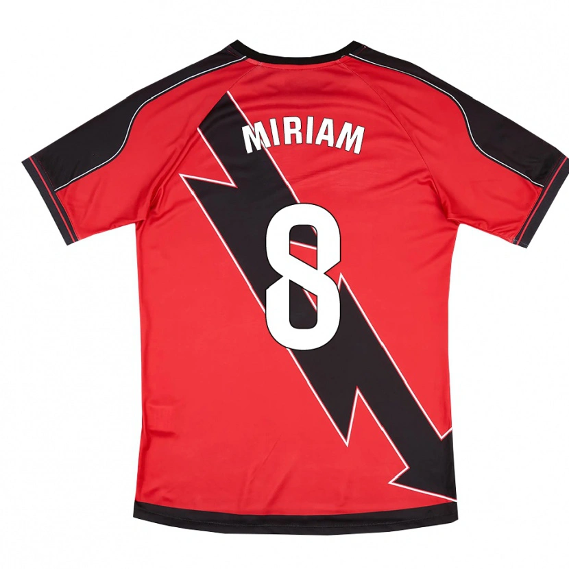 Danxen Kinder Miriam Valladolid Sanchez #8 Rot Schwarz Auswärtstrikot Trikot 2025/26 T-Shirt Österreich