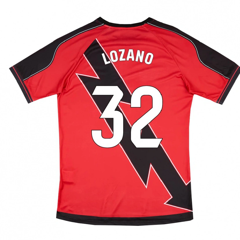 Danxen Kinder Sergio Lozano #32 Rot Schwarz Auswärtstrikot Trikot 2025/26 T-Shirt Österreich
