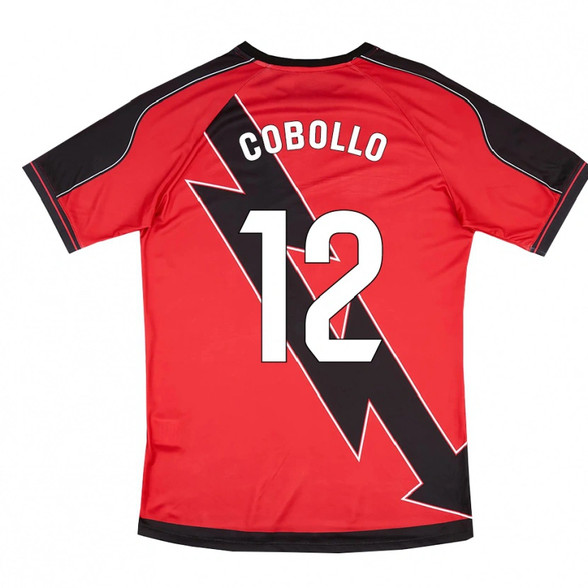 Danxen Kinder Sara Cobollo Hoyo #12 Rot Schwarz Auswärtstrikot Trikot 2025/26 T-Shirt Österreich