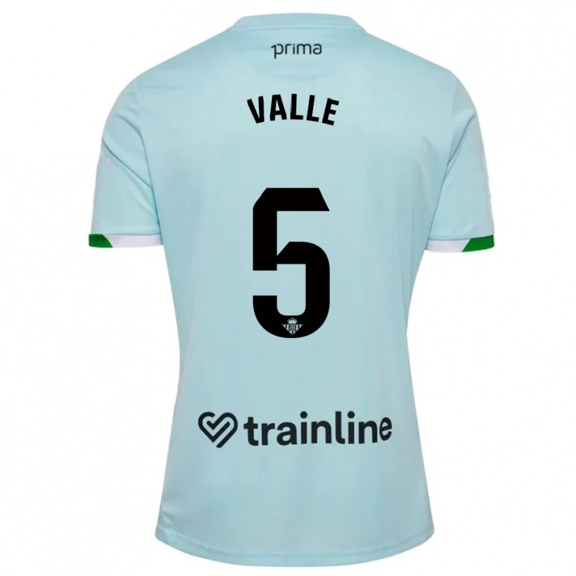 Danxen Kinder María Valle López #5 Himmelblau Grün Auswärtstrikot Trikot 2025/26 T-Shirt Österreich