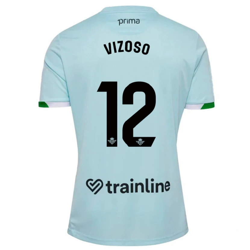 Danxen Kinder Paula Vizoso Prieto #12 Himmelblau Grün Auswärtstrikot Trikot 2025/26 T-Shirt Österreich