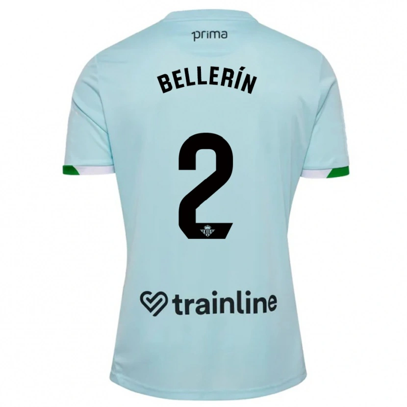 Danxen Kinder Héctor Bellerín #2 Himmelblau Grün Auswärtstrikot Trikot 2025/26 T-Shirt Österreich