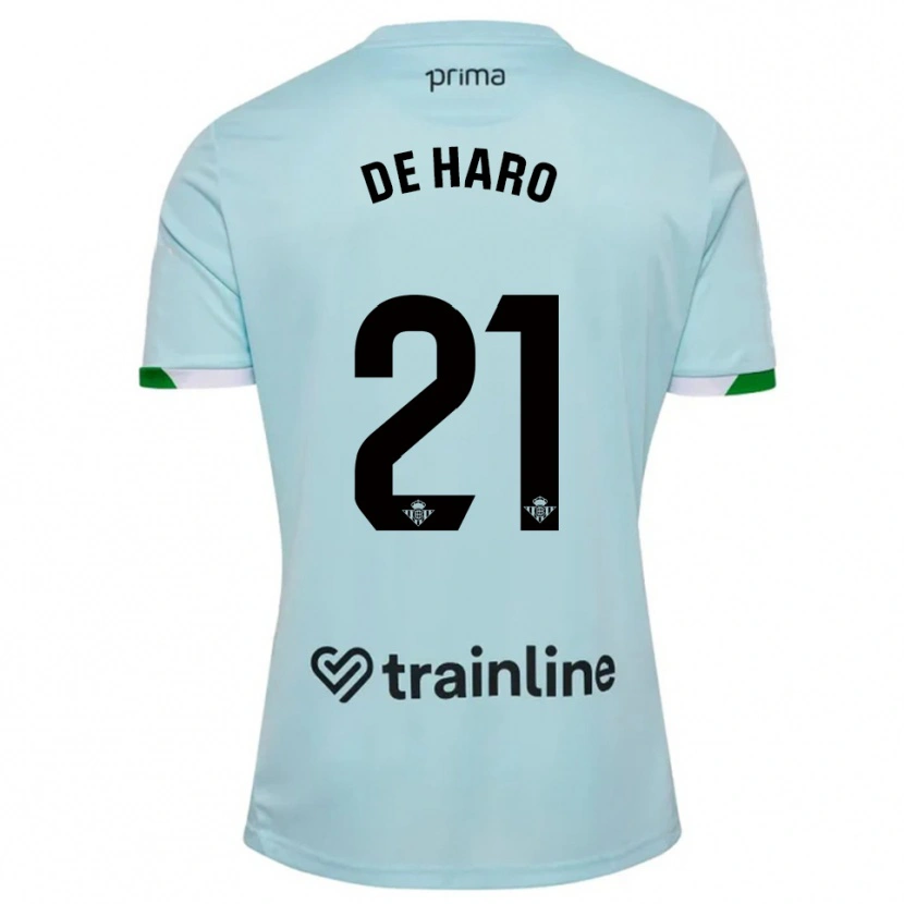 Danxen Kinder Alberto De Haro #21 Himmelblau Grün Auswärtstrikot Trikot 2025/26 T-Shirt Österreich