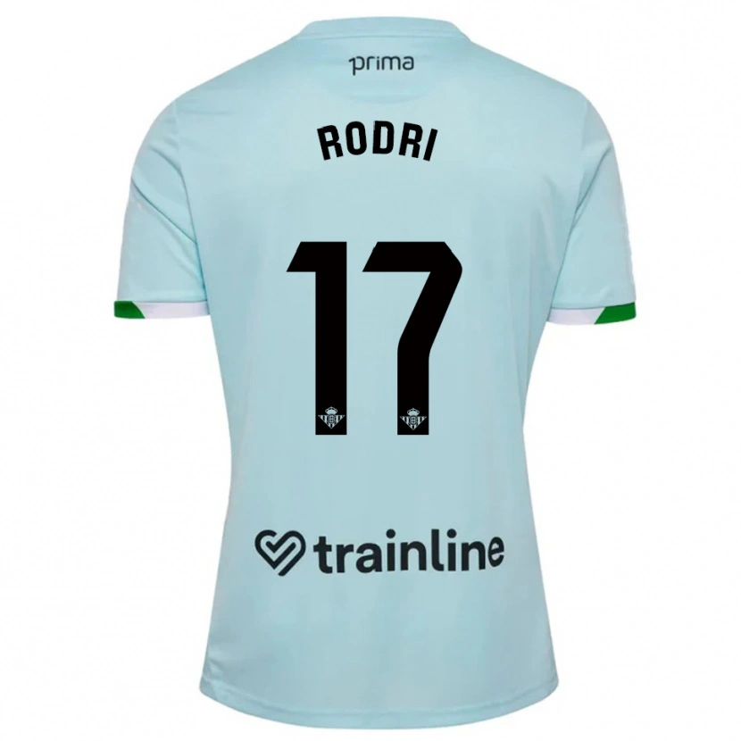 Danxen Kinder Rodri Sanchez #17 Himmelblau Grün Auswärtstrikot Trikot 2025/26 T-Shirt Österreich