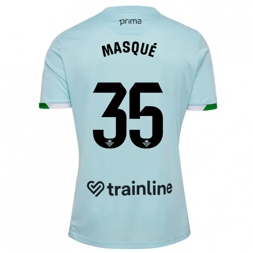 Danxen Kinder Òscar Masqué #35 Himmelblau Grün Auswärtstrikot Trikot 2025/26 T-Shirt Österreich