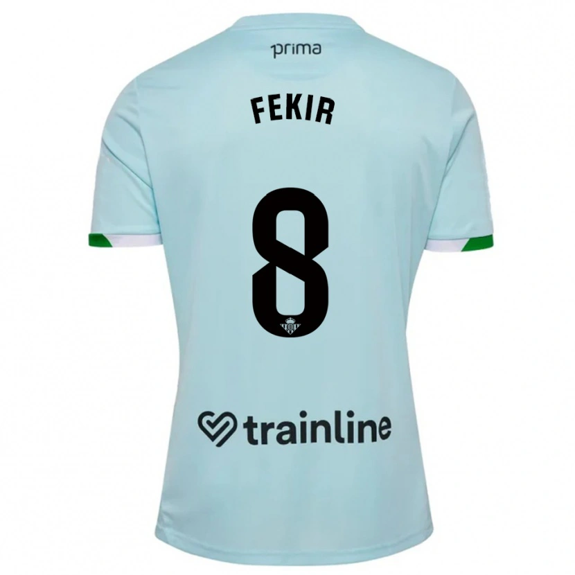 Danxen Kinder Nabil Fekir #8 Himmelblau Grün Auswärtstrikot Trikot 2025/26 T-Shirt Österreich