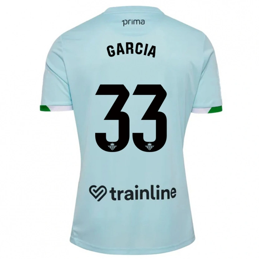 Danxen Kinder Pablo García #33 Himmelblau Grün Auswärtstrikot Trikot 2025/26 T-Shirt Österreich