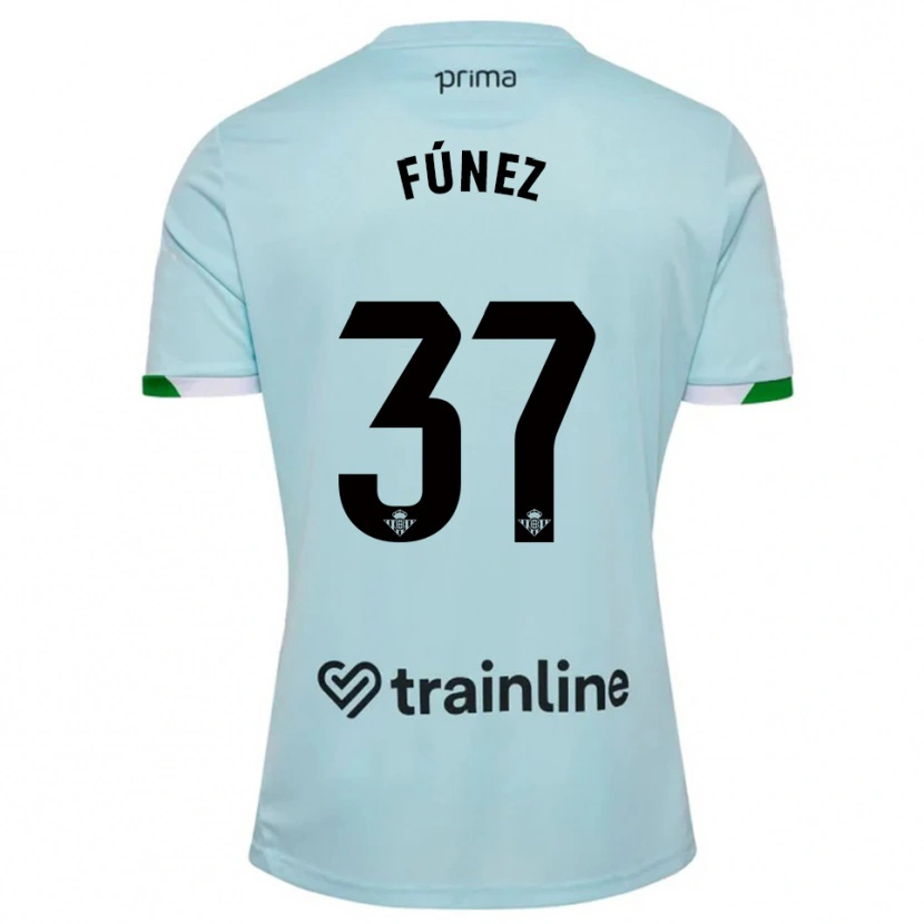 Danxen Kinder Rica Fúnez #37 Himmelblau Grün Auswärtstrikot Trikot 2025/26 T-Shirt Österreich