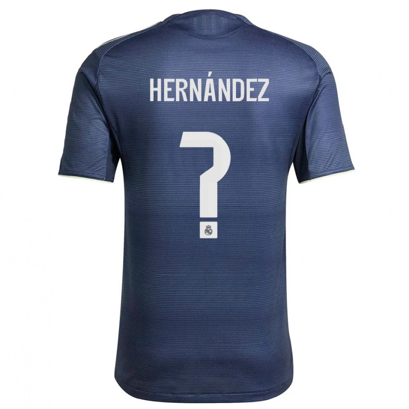 Danxen Kinder Enaitz Hernández #0 Marine Silber Auswärtstrikot Trikot 2025/26 T-Shirt Österreich