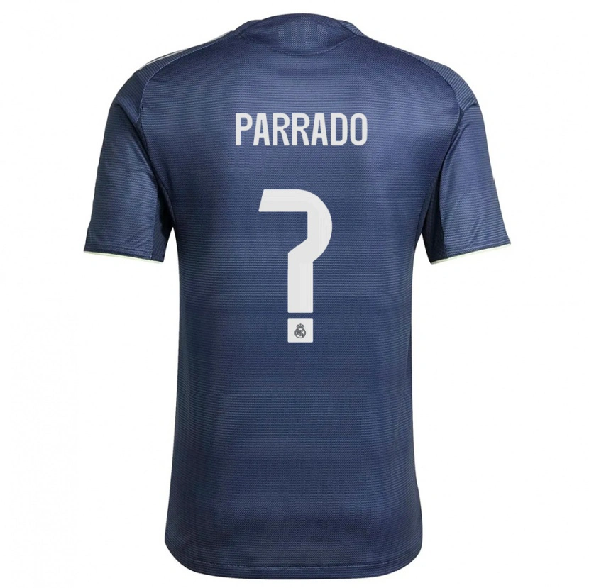 Danxen Kinder Diego Parrado #0 Marine Silber Auswärtstrikot Trikot 2025/26 T-Shirt Österreich