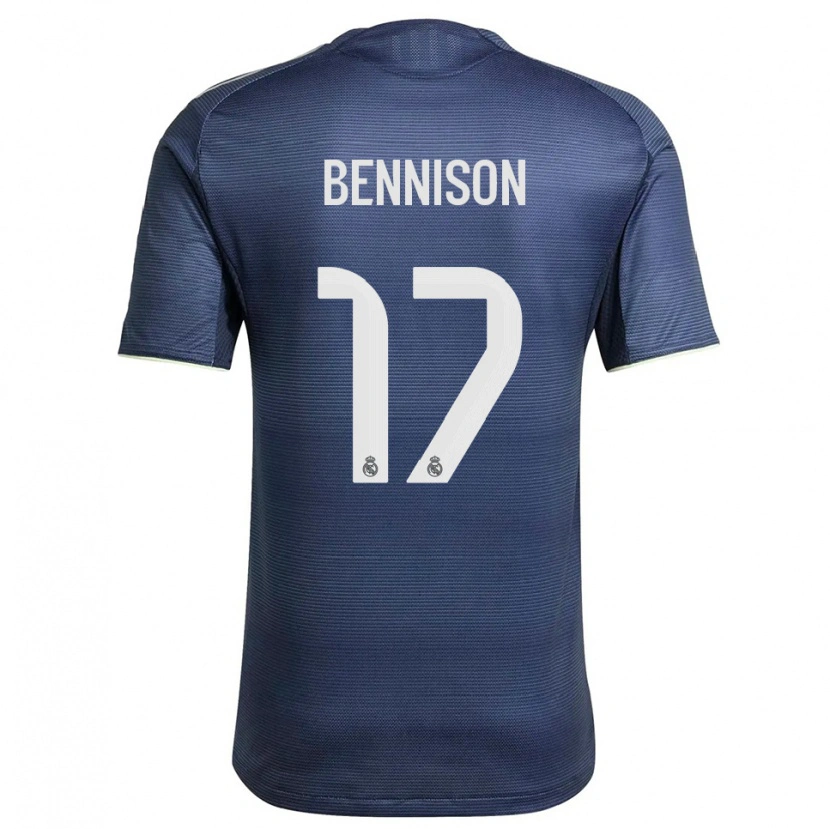 Danxen Kinder Hanna Bennison #17 Marine Silber Auswärtstrikot Trikot 2025/26 T-Shirt Österreich