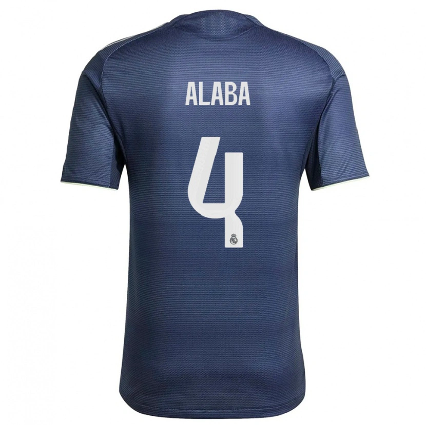 Danxen Kinder David Alaba #4 Marine Silber Auswärtstrikot Trikot 2025/26 T-Shirt Österreich