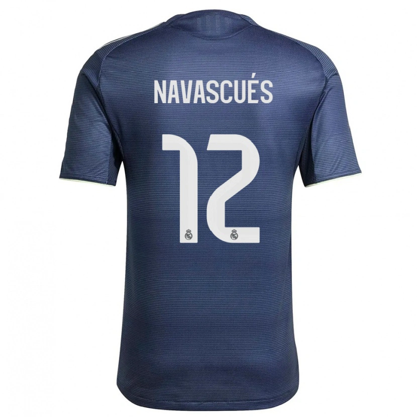 Danxen Kinder Liberto Navascués #12 Marine Silber Auswärtstrikot Trikot 2025/26 T-Shirt Österreich