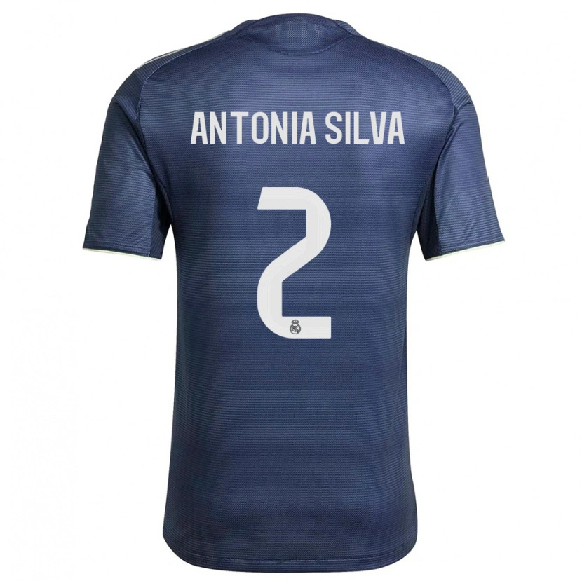 Danxen Kinder Antônia Silva #2 Marine Silber Auswärtstrikot Trikot 2025/26 T-Shirt Österreich