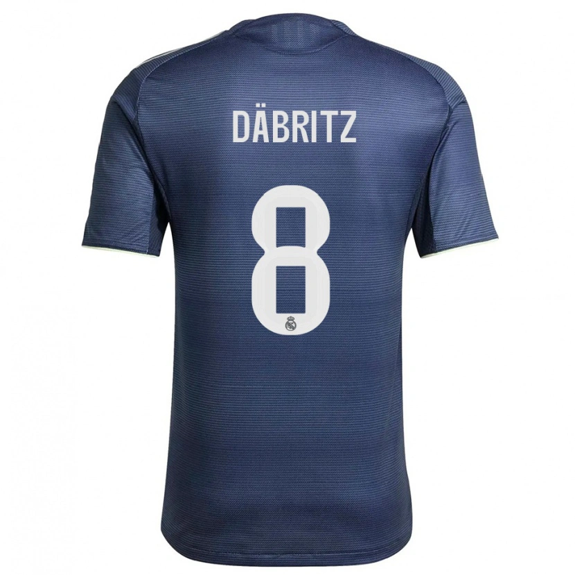 Danxen Kinder Sara Däbritz #8 Marine Silber Auswärtstrikot Trikot 2025/26 T-Shirt Österreich