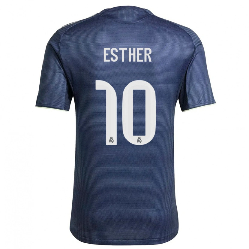 Danxen Kinder Esther Gonzalez #10 Marine Silber Auswärtstrikot Trikot 2025/26 T-Shirt Österreich