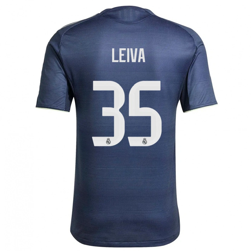 Danxen Kinder Álvaro Leiva #35 Marine Silber Auswärtstrikot Trikot 2025/26 T-Shirt Österreich