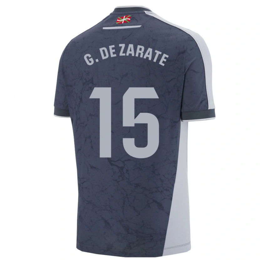 Danxen Kinder Urko González De Zárate #15 Dunkelblau Weiß Auswärtstrikot Trikot 2025/26 T-Shirt Österreich
