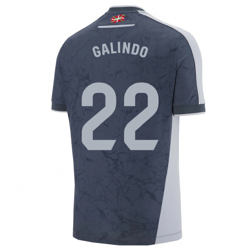 Danxen Kinder Iker Galindo #22 Dunkelblau Weiß Auswärtstrikot Trikot 2025/26 T-Shirt Österreich
