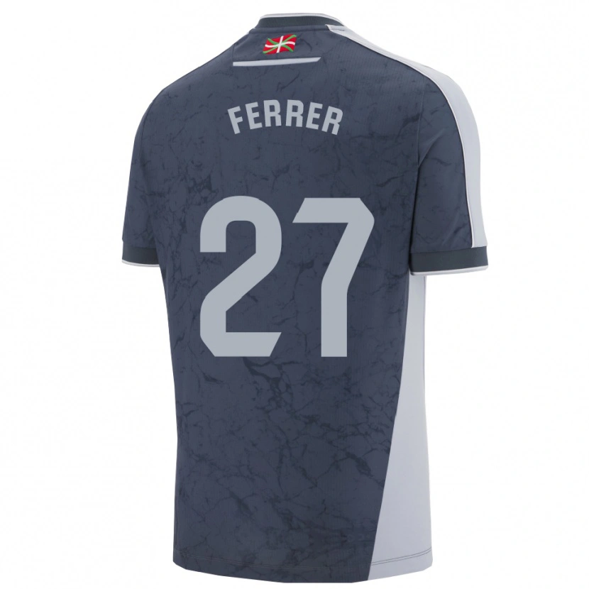 Danxen Kinder Iker Ferrer #27 Dunkelblau Weiß Auswärtstrikot Trikot 2025/26 T-Shirt Österreich