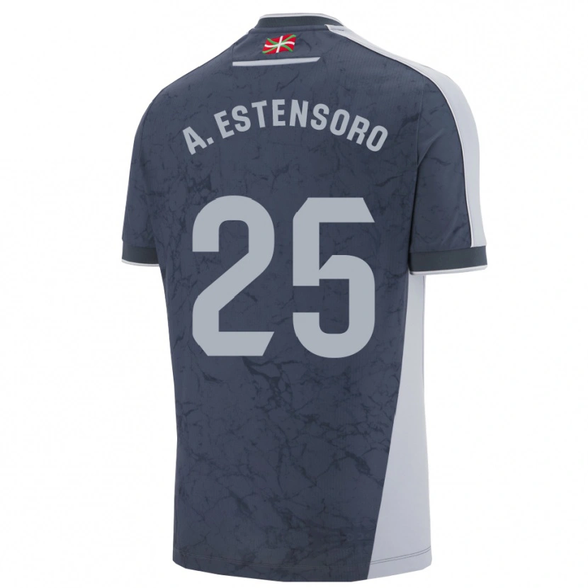 Danxen Kinder Alazne Estensoro #25 Dunkelblau Weiß Auswärtstrikot Trikot 2025/26 T-Shirt Österreich
