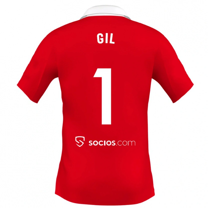 Danxen Kinder David Gil #1 Rot Weiß Grau Auswärtstrikot Trikot 2025/26 T-Shirt Österreich